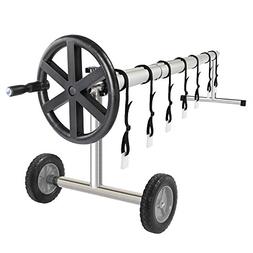 VINGLI Aluminum Solar Swimming Inground Pool Cover Reel Set,