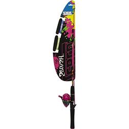 4' Pink Splash Jr Spincast Combo 2Pc Z-Glass Rod Light Actio